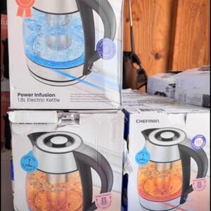 Electric Kettle with LED Indicator - Black